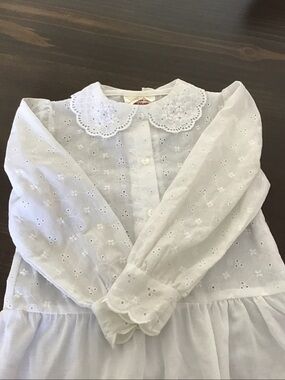 Vintage Storybook Heirlooms girls' prairie dress 1990s cottagecore 100% cotton.
